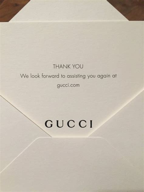 gucci thank you card ideas